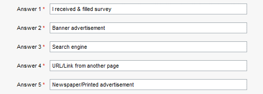  Edit survey question (safe mode)