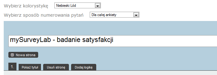 Edytuj tytuł ankiety