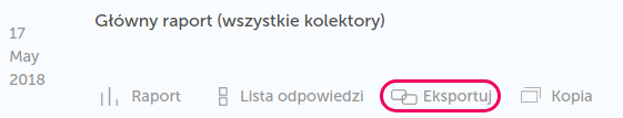 eksport odpowiedzi