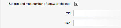 set number of answer choices