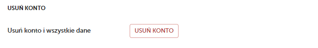 Usuń konto