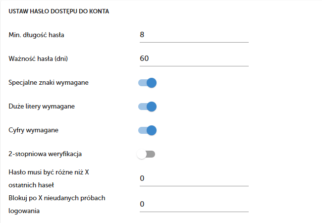 polityka zarządzania hasłami