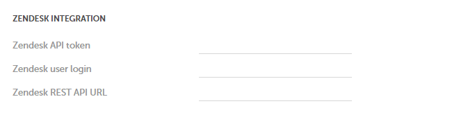 Zendesk integration