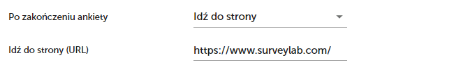 Przekierowanie po zakończeniu