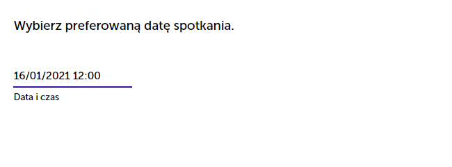 data lub godzina