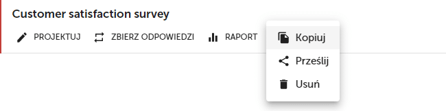 Kopiuj ankietę