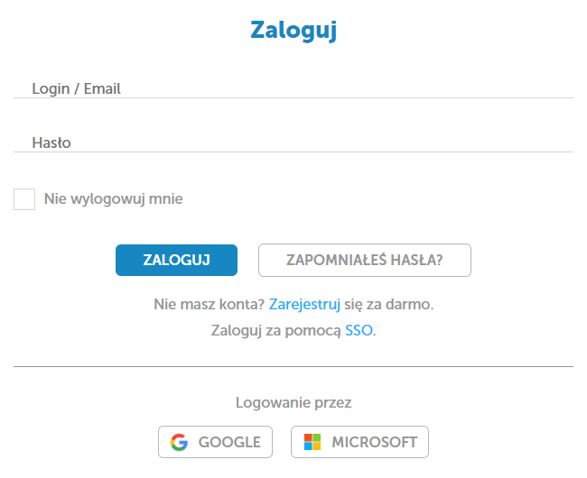 zapomniałeś hasła?