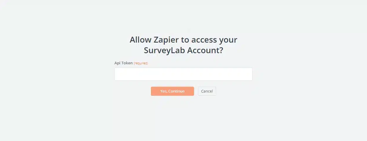 Zapier API token