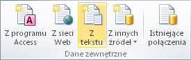 Import danych z tekstu