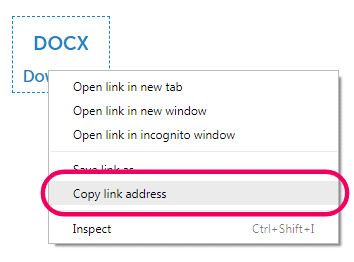 copy link address
