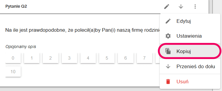 kopiuj pytanie