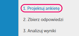 projektuj ankietę