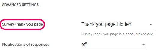 thank you page