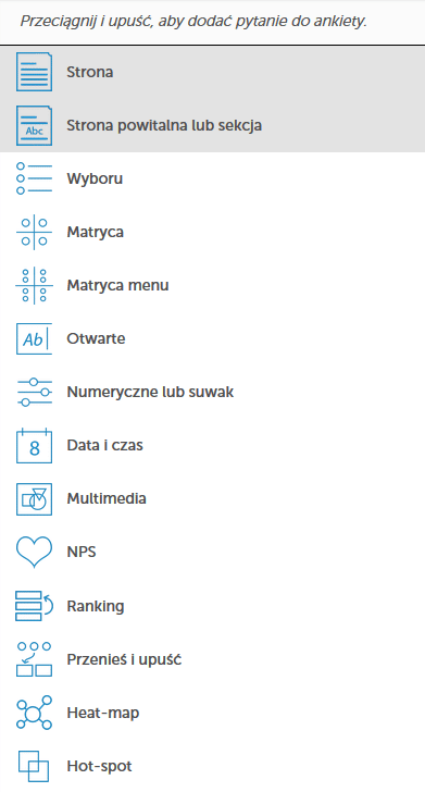Typy pytań