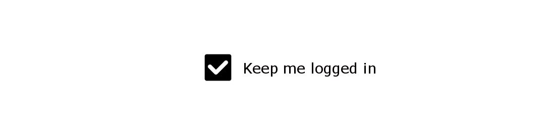 Keep me logged in