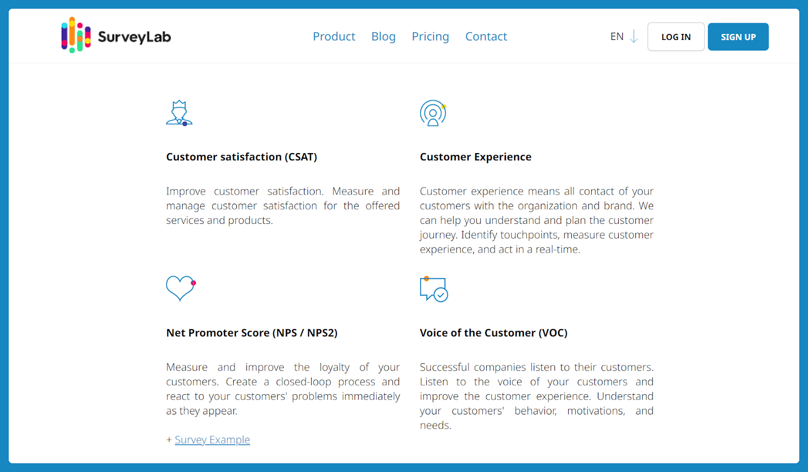 SurveyLab's features