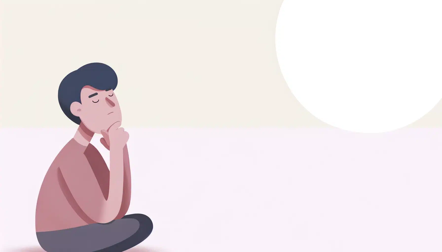 A person thinking when to use leading questions