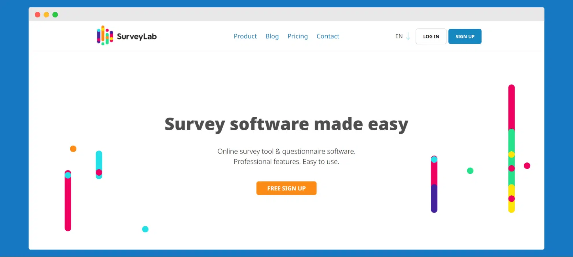 Surveylab's homepage