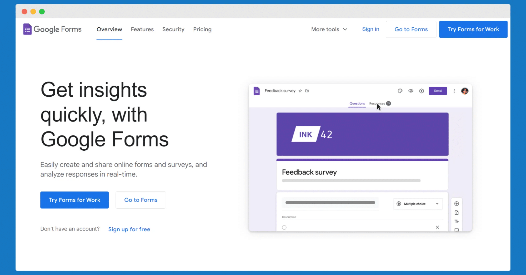 Google Forms - an alternative to Wufoo online form builder