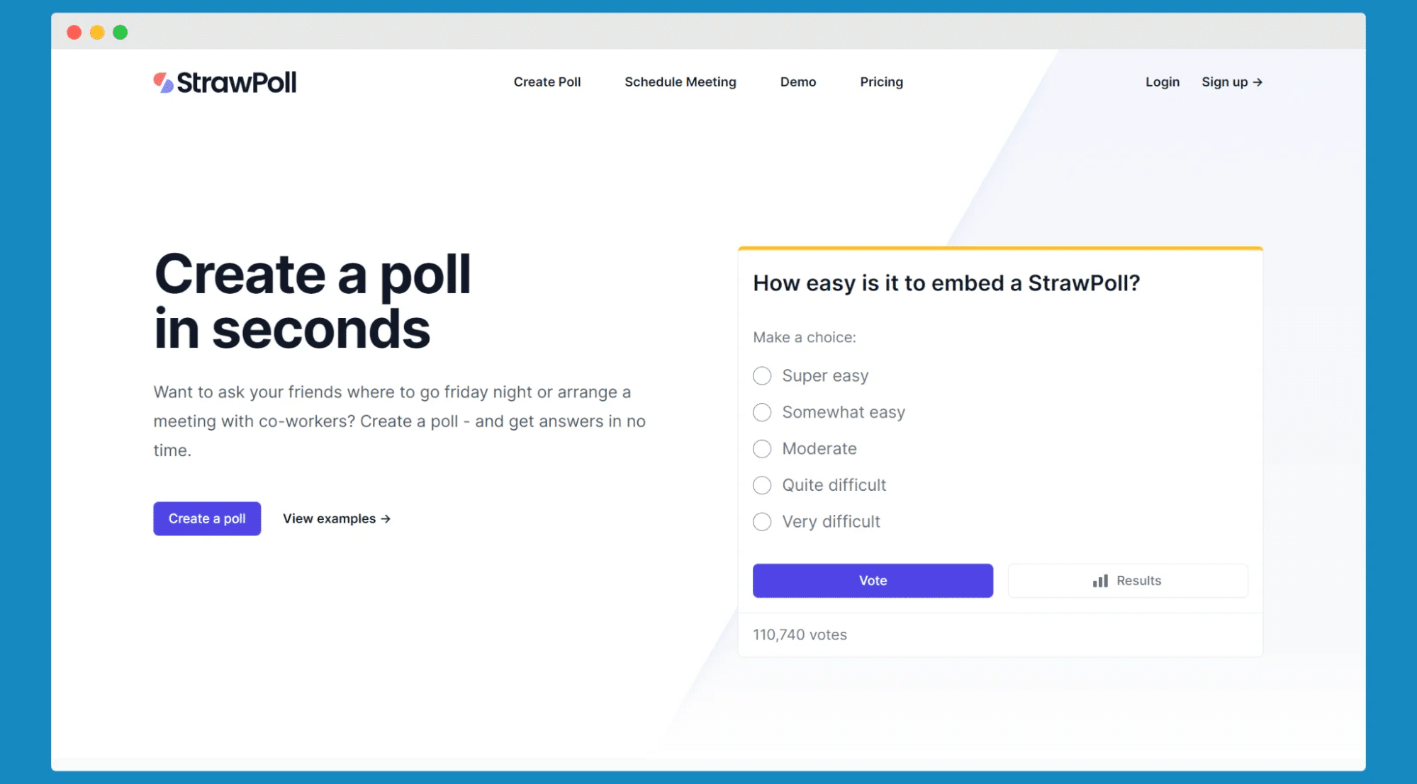 StrawPoll - online survey tool, an alternative to Surveyplanet