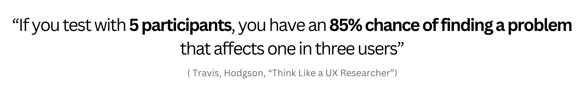 quote on a user interview
