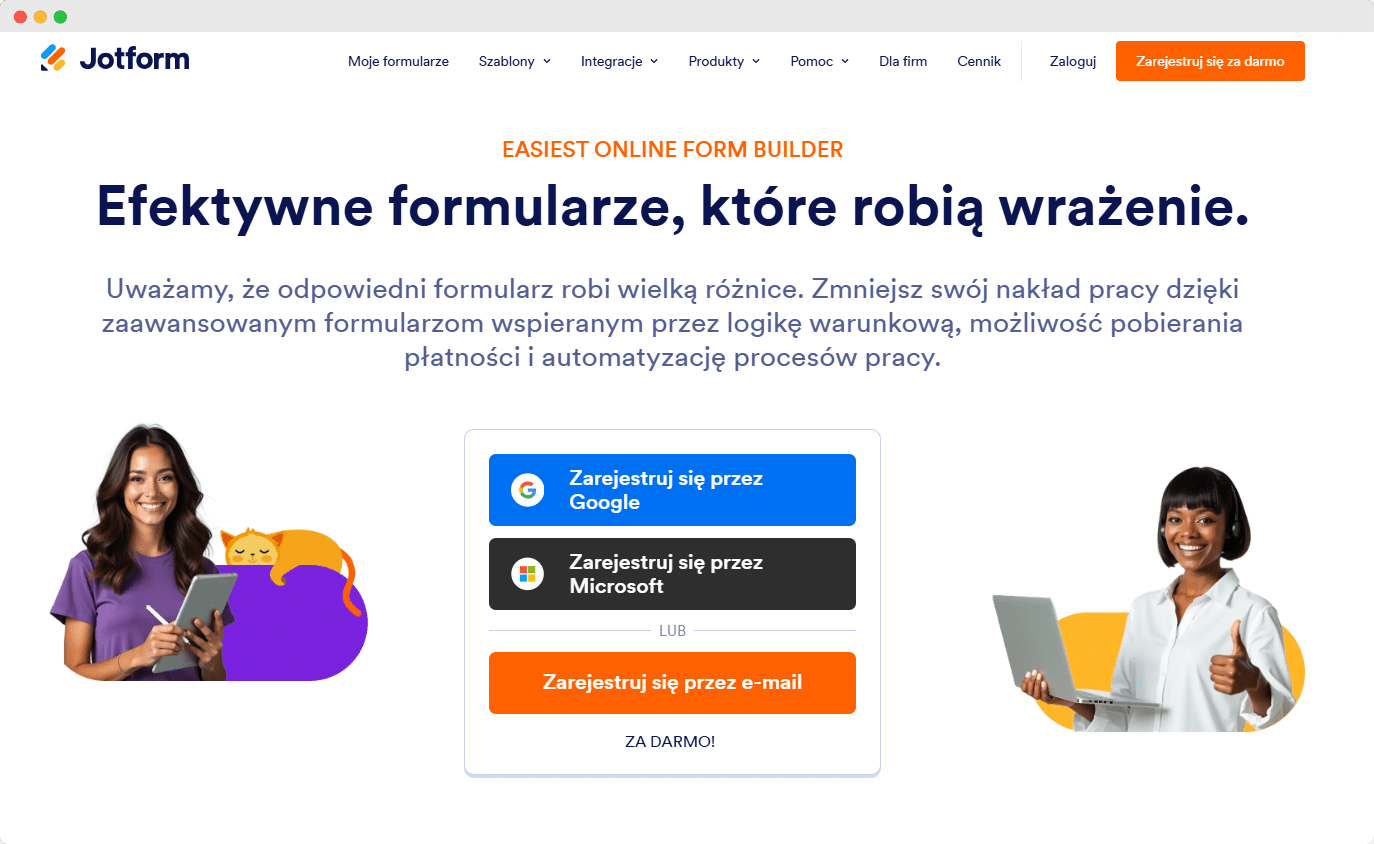 Jotform - strona główna