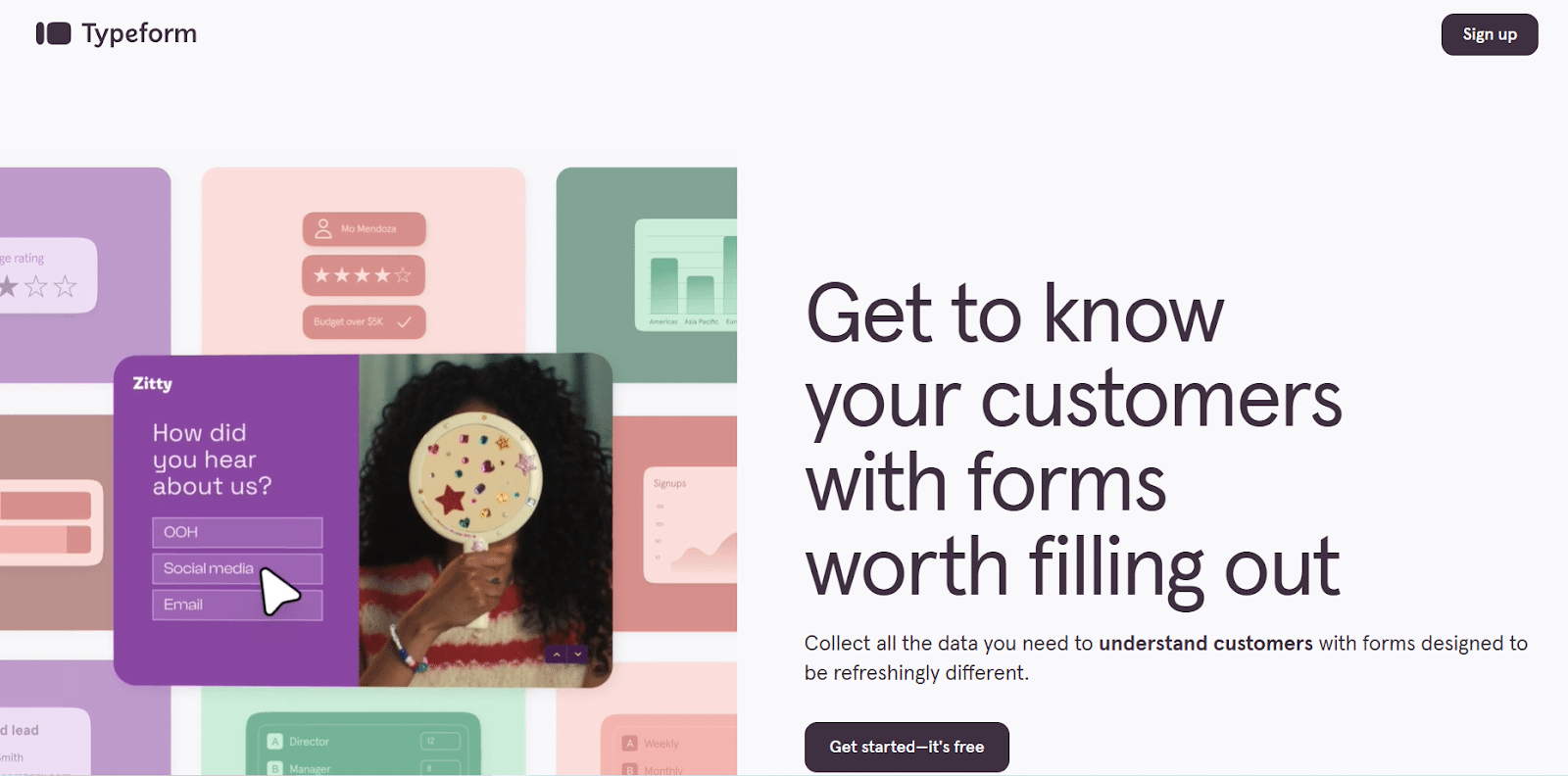SurveyLegend alternative - Typeform online surveys creator