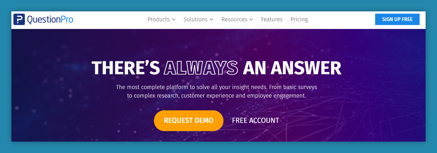 QuestionPro - SurveyMethods alternative to try