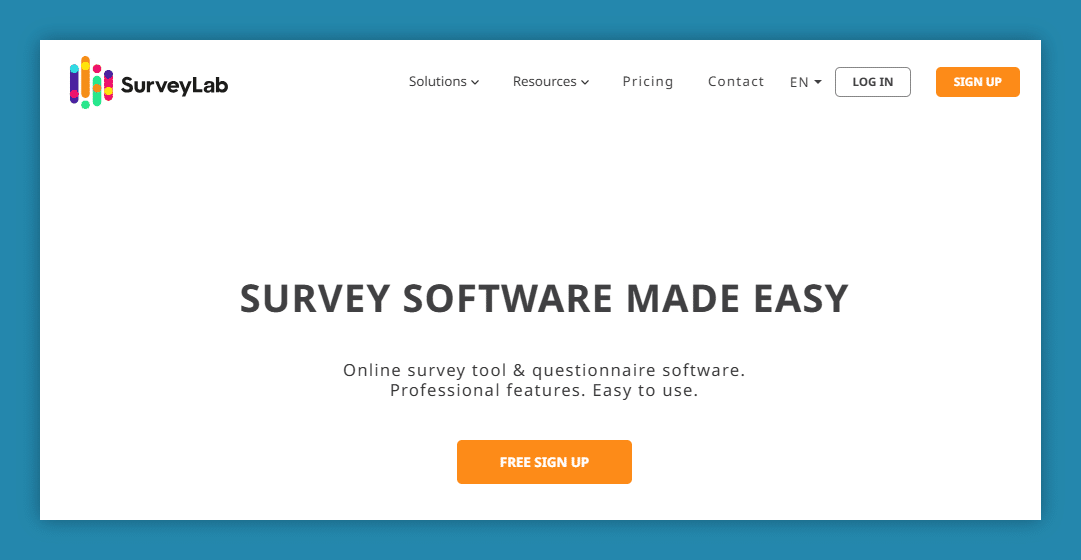 Tally vs SurveyLab (the best Tally alternative on the market - website