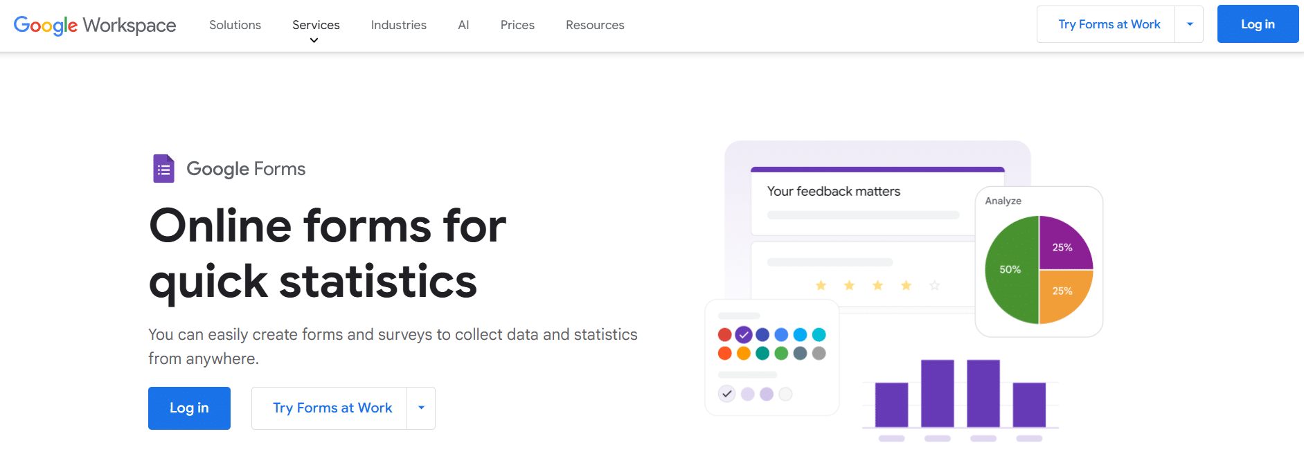 Analysis Google Forms pros main website