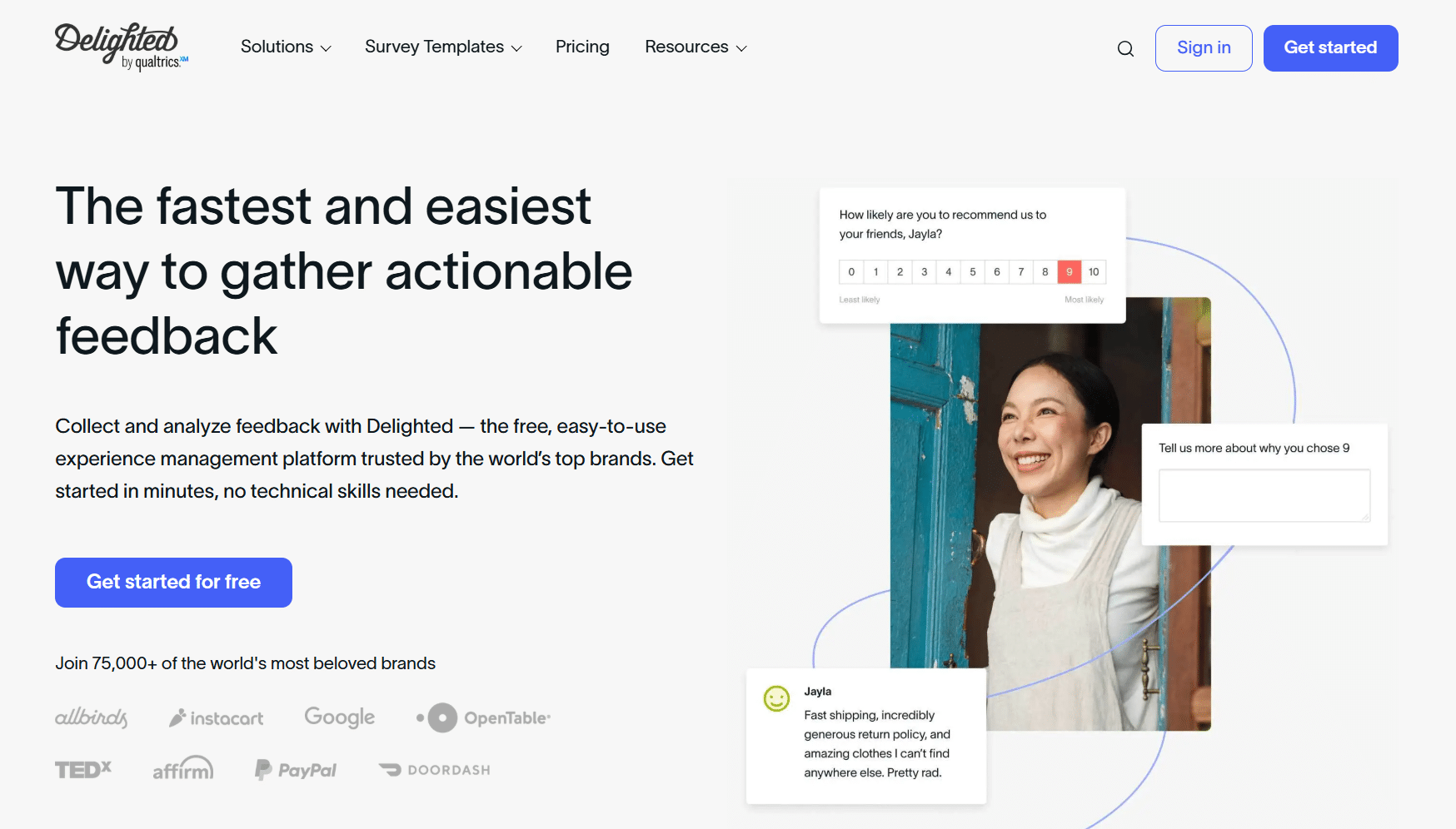 Delighted by Qualtrics survey tool