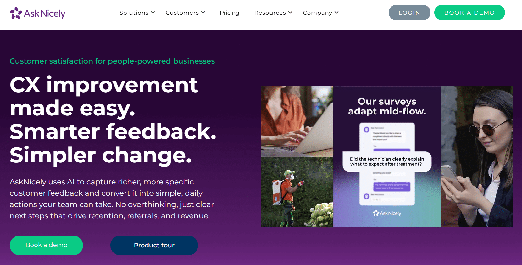 AskNicely survey tool